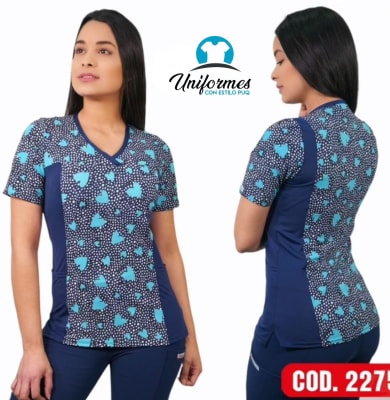 DELANTAL ESTAMPADO ELASTICADO 2275