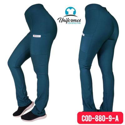 PANTALON MUJER SPANDEX PETROLEO