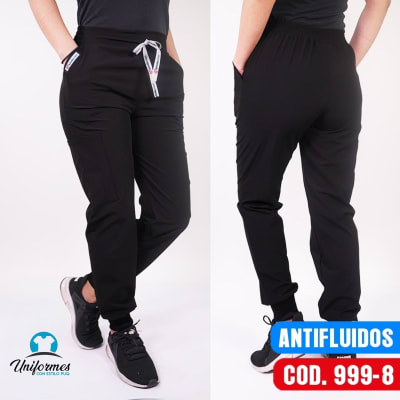 JOGGER UNISEX ANTIFLUIDO NEGRO