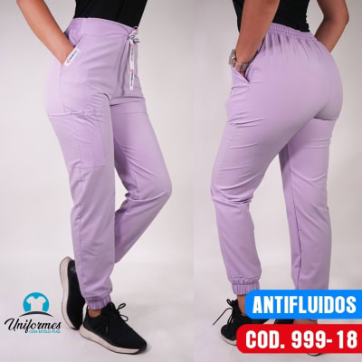 JOGGER UNISEX ANTIFLUIDO LILA PASTEL