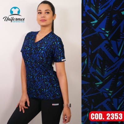 DELANTAL ESTAMPADO ELASTICADO 2353