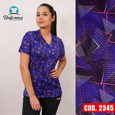 DELANTAL ESTAMPADO ELASTICADO 2345