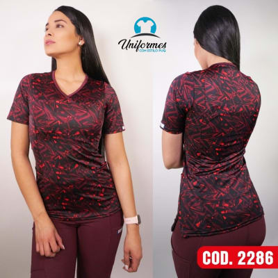 DELANTAL ESTAMPADO ELASTICADO 2286