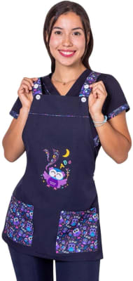 JARDINERA LECHUZA AZUL MARINO