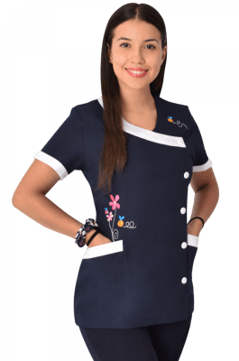 DELANTAL MAYITA AZUL MARINO