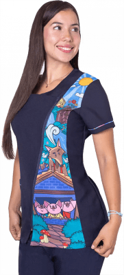 DELANTAL PINKY AZUL MARINO