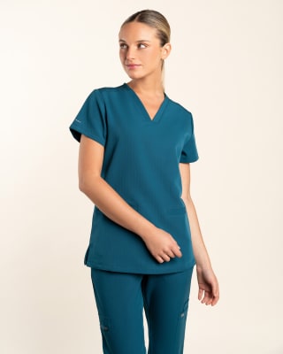 DELANTAL MUJER AQUA CARIBBEAN