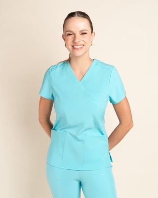 DELANTAL MUJER SPORT STRETCH TURQUESA
