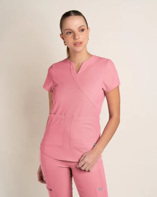 DELANTAL MUJER COMFORT CORAL