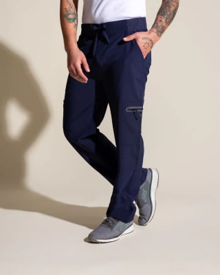 PANTALON HOMBRE SPORT STRETCH AZUL MARINO