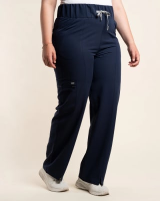 PANTALON MUJER +CURVE AZUL MARINO