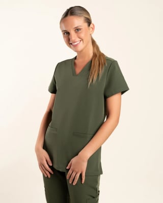 DELANTAL MUJER AQUA MILITARY