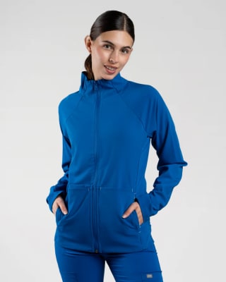 POLERON MUJER JACKET AZUL REY