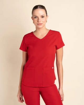 DELANTAL MUJER WONDER ROJO