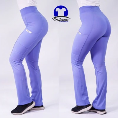 PANTALON MUJER FLEX CELESTE