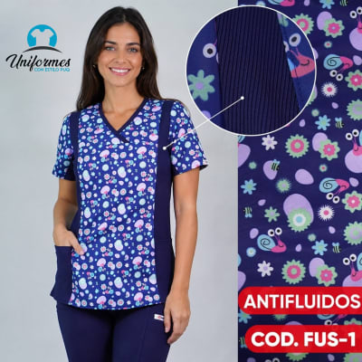 DELANTAL ANTIFLUIDOS ESTAMPADO FUS-1
