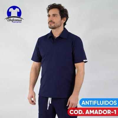DELANTAL AMADOR AZUL MARINO