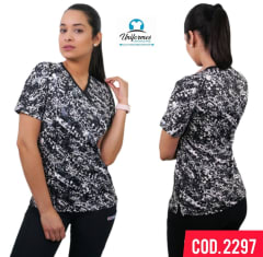 DELANTAL ESTAMPADO ELASTICADO 2297