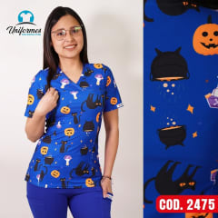 DELANTAL ESTAMPADO ELASTICADO 2475