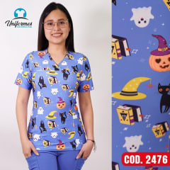 DELANTAL ESTAMPADO ELASTICADO 2476