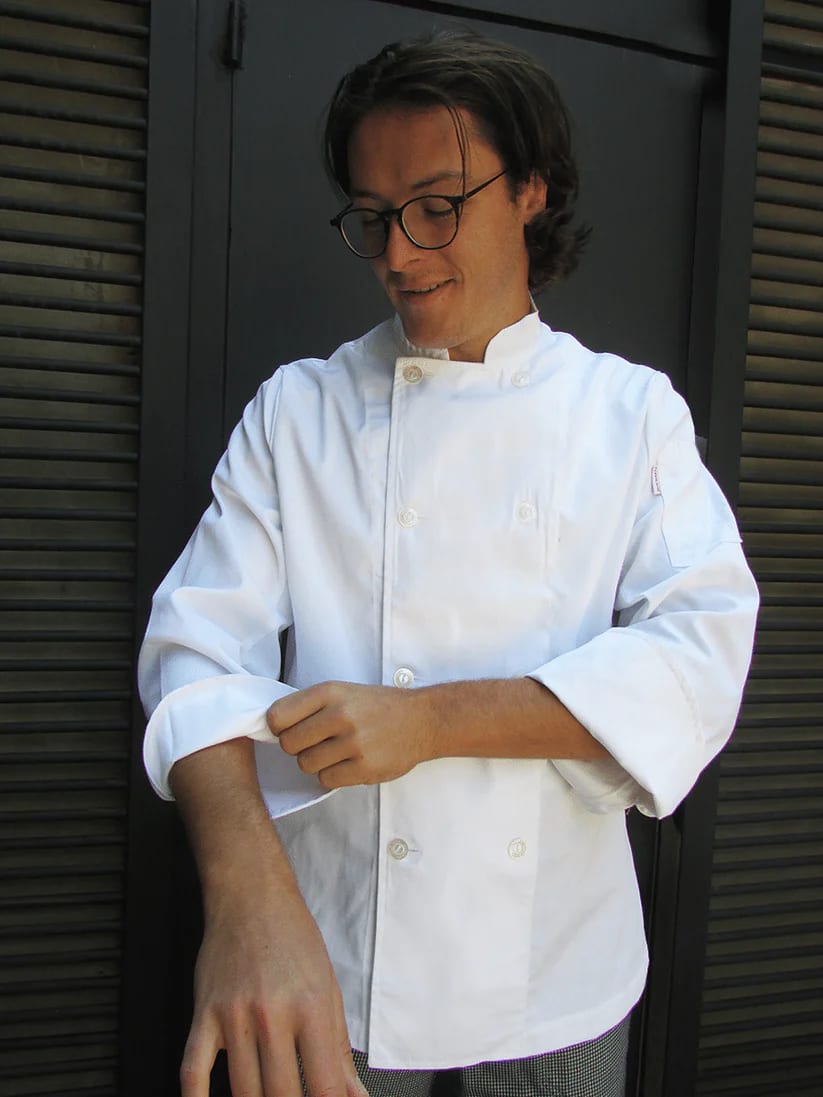 CHAQUETA CHEF GABARDINA BLANCA1