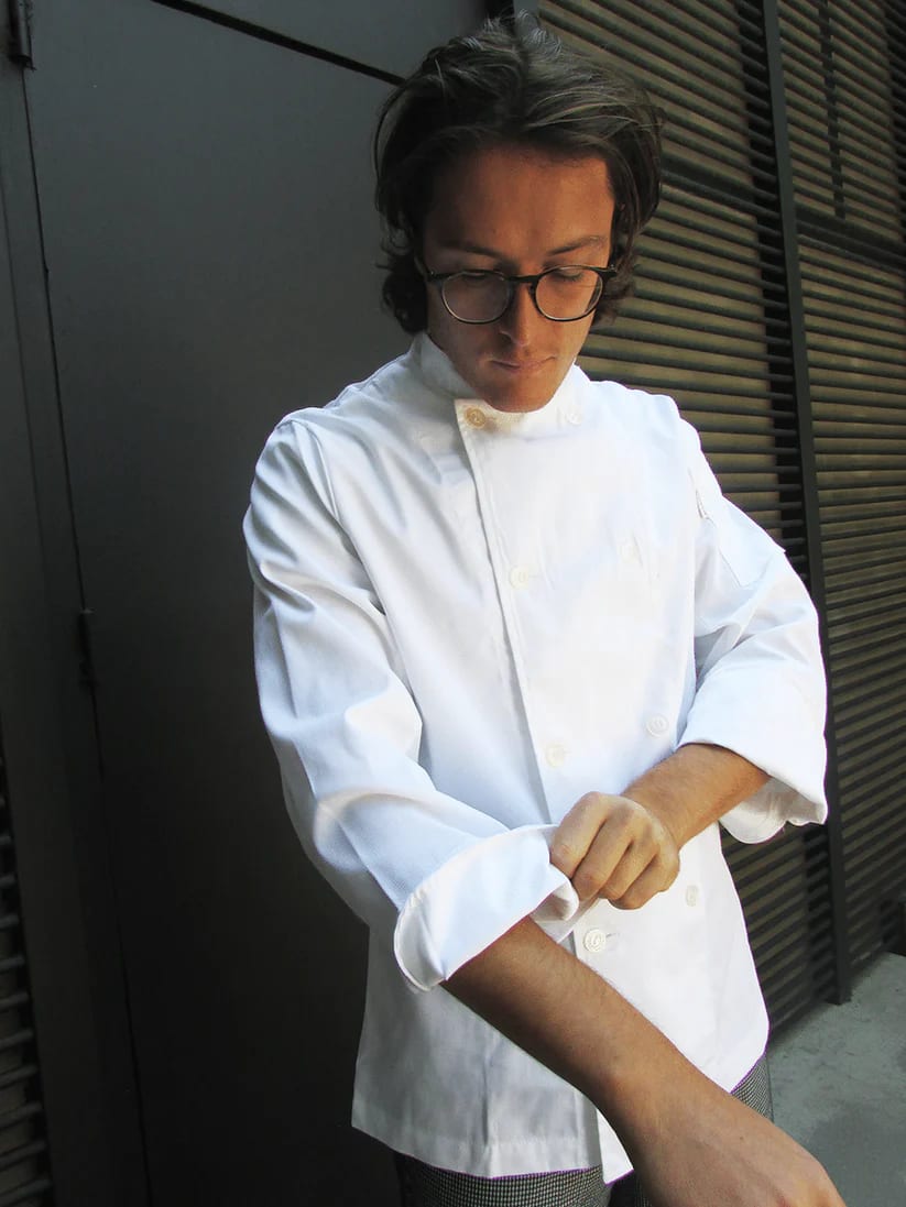 CHAQUETA CHEF GABARDINA BLANCA2