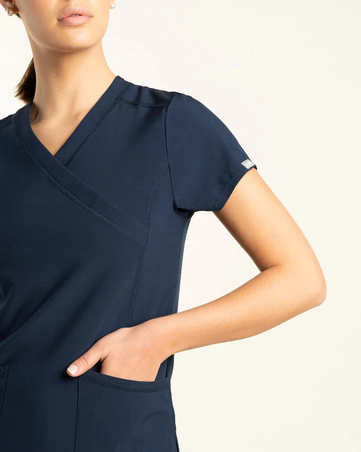 DELANTAL MUJER SPORT STRETCH AZUL MARINO3