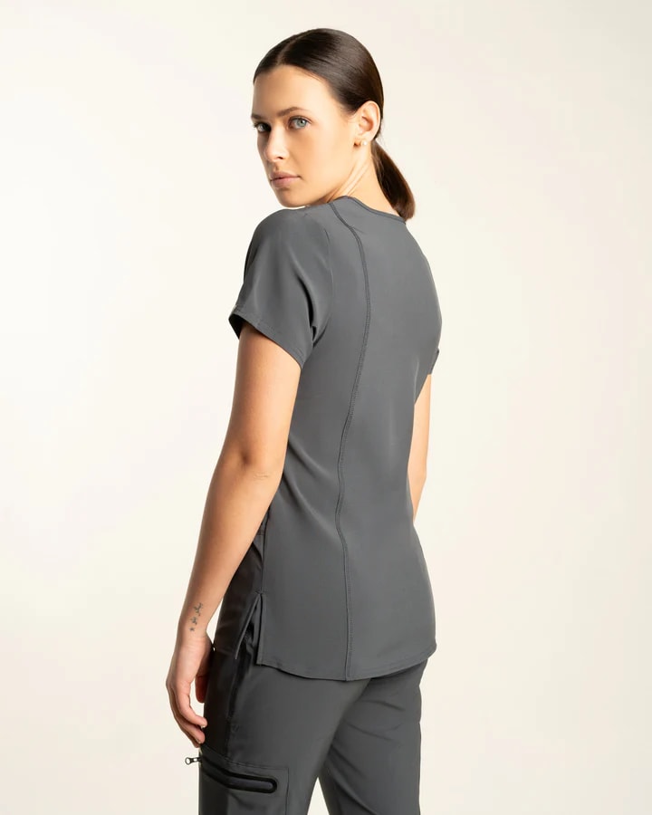 DELANTAL MUJER SPORT STRETCH GRIS2