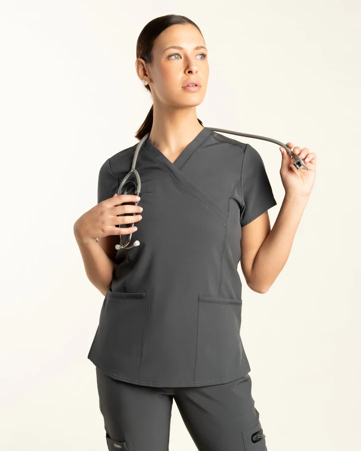 DELANTAL MUJER SPORT STRETCH GRIS3