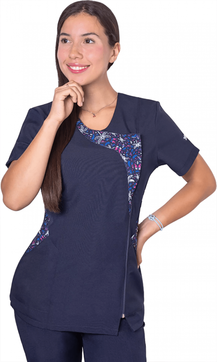 DELANTAL LIBELULA AZUL MARINO1