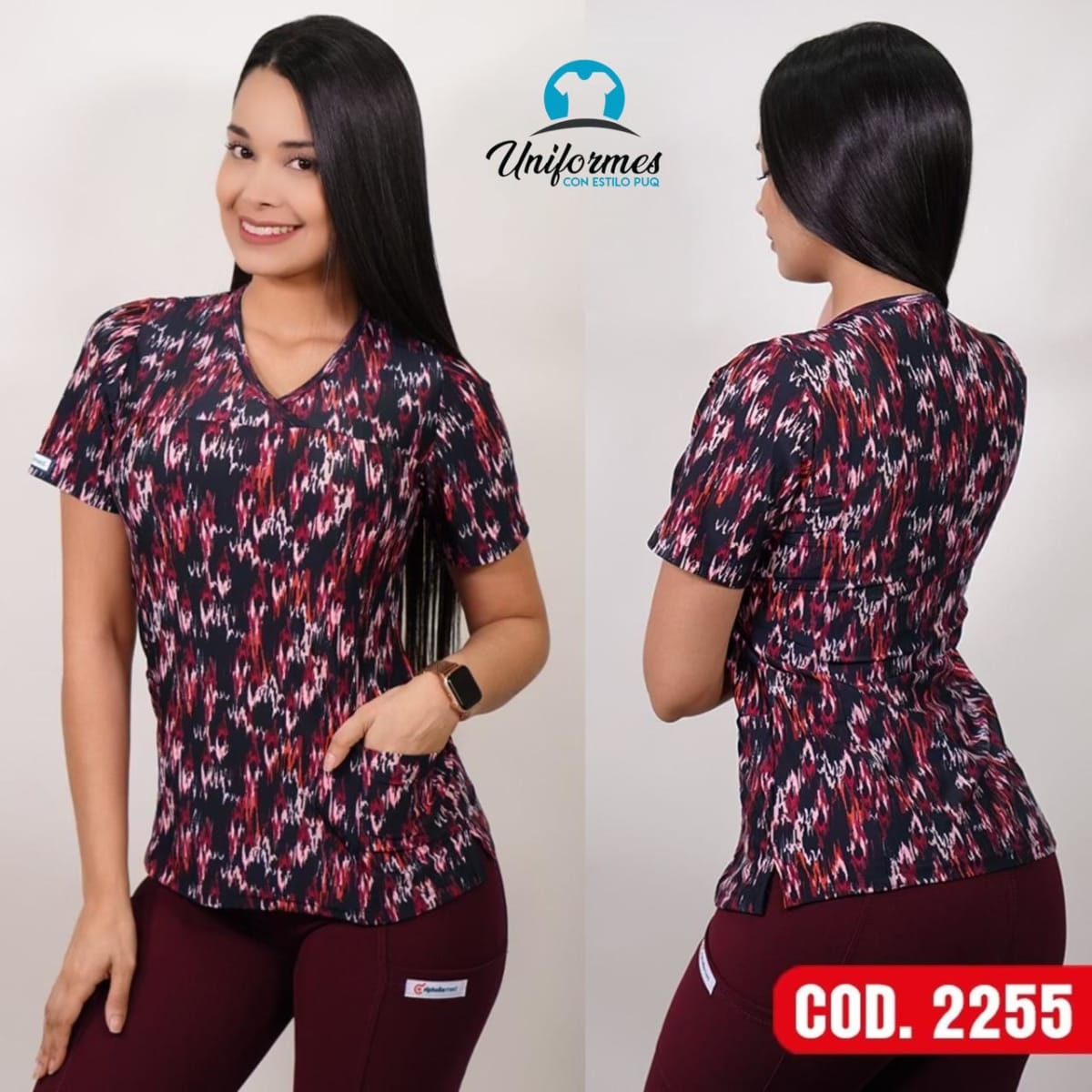 DELANTAL ESTAMPADO ELASTICADO 22551