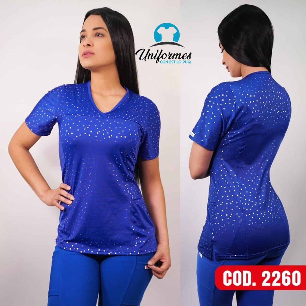 DELANTAL ESTAMPADO ELASTICADO 22601