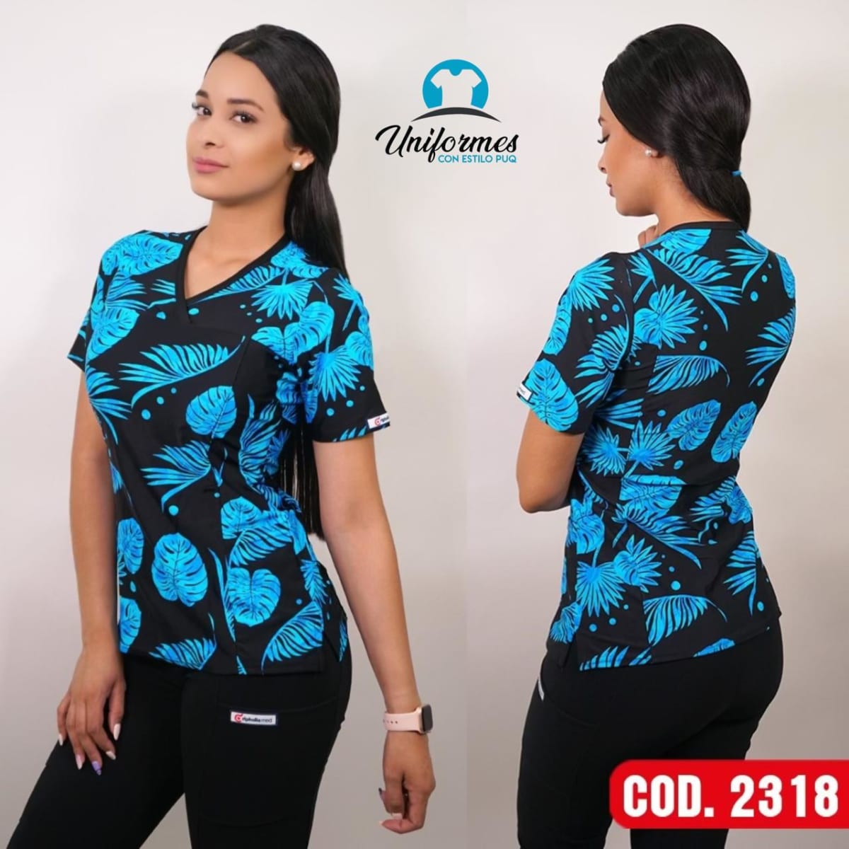 DELANTAL ESTAMPADO ELASTICADO 23181