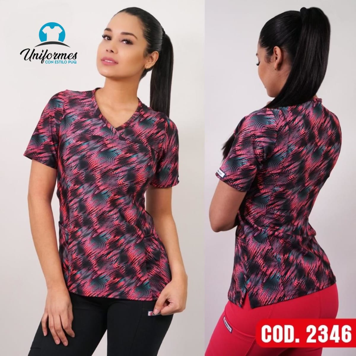 DELANTAL ESTAMPADO ELASTICADO 23461