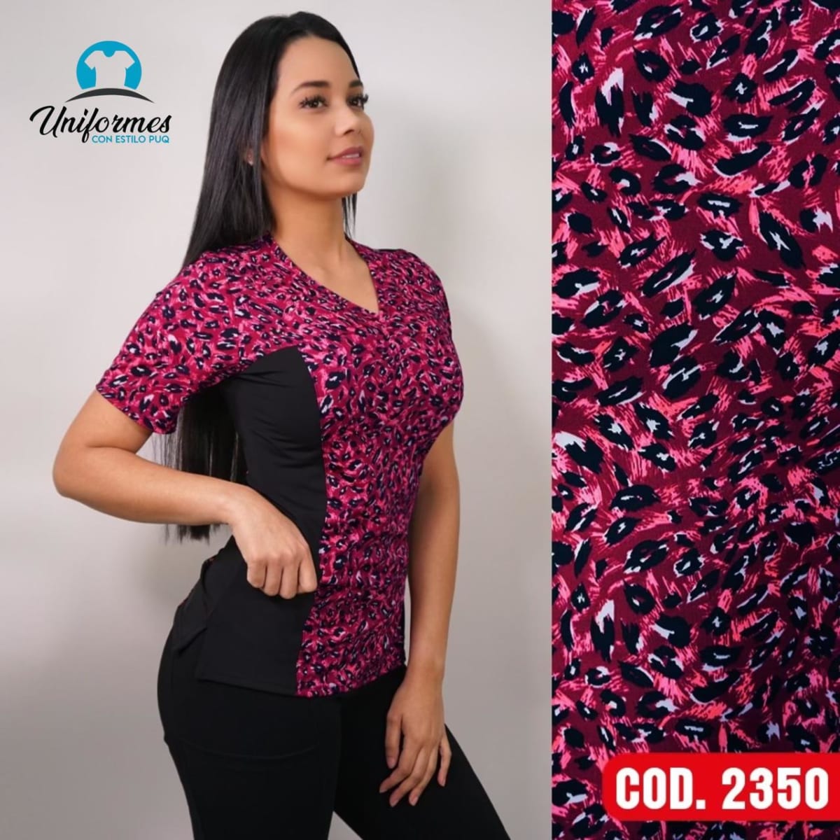 DELANTAL ESTAMPADO ELASTICADO 23501