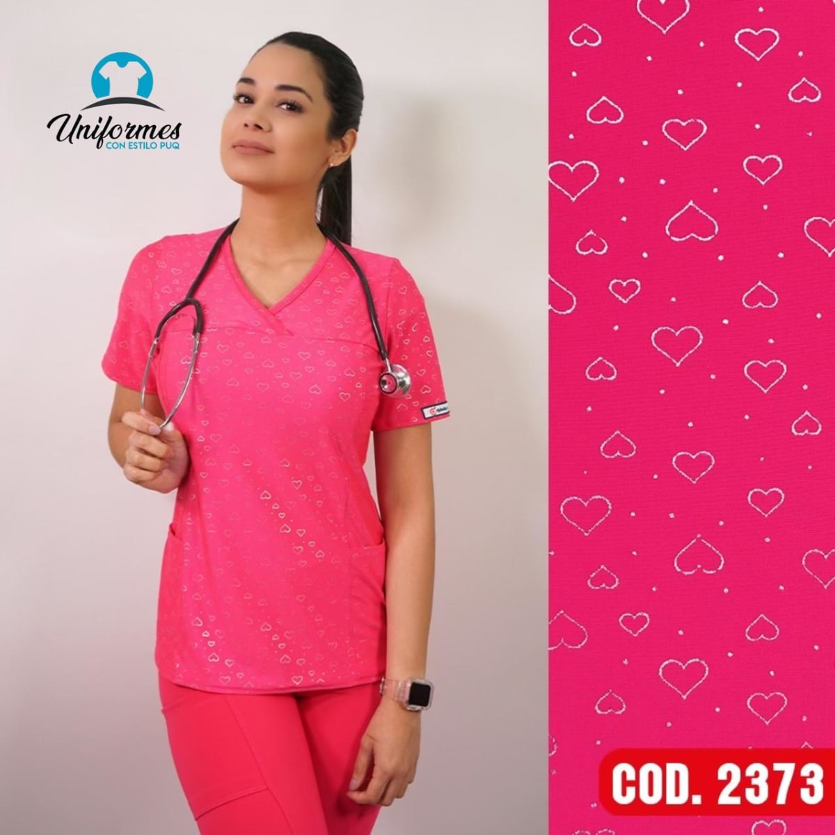 DELANTAL ESTAMPADO ELASTICADO 23731
