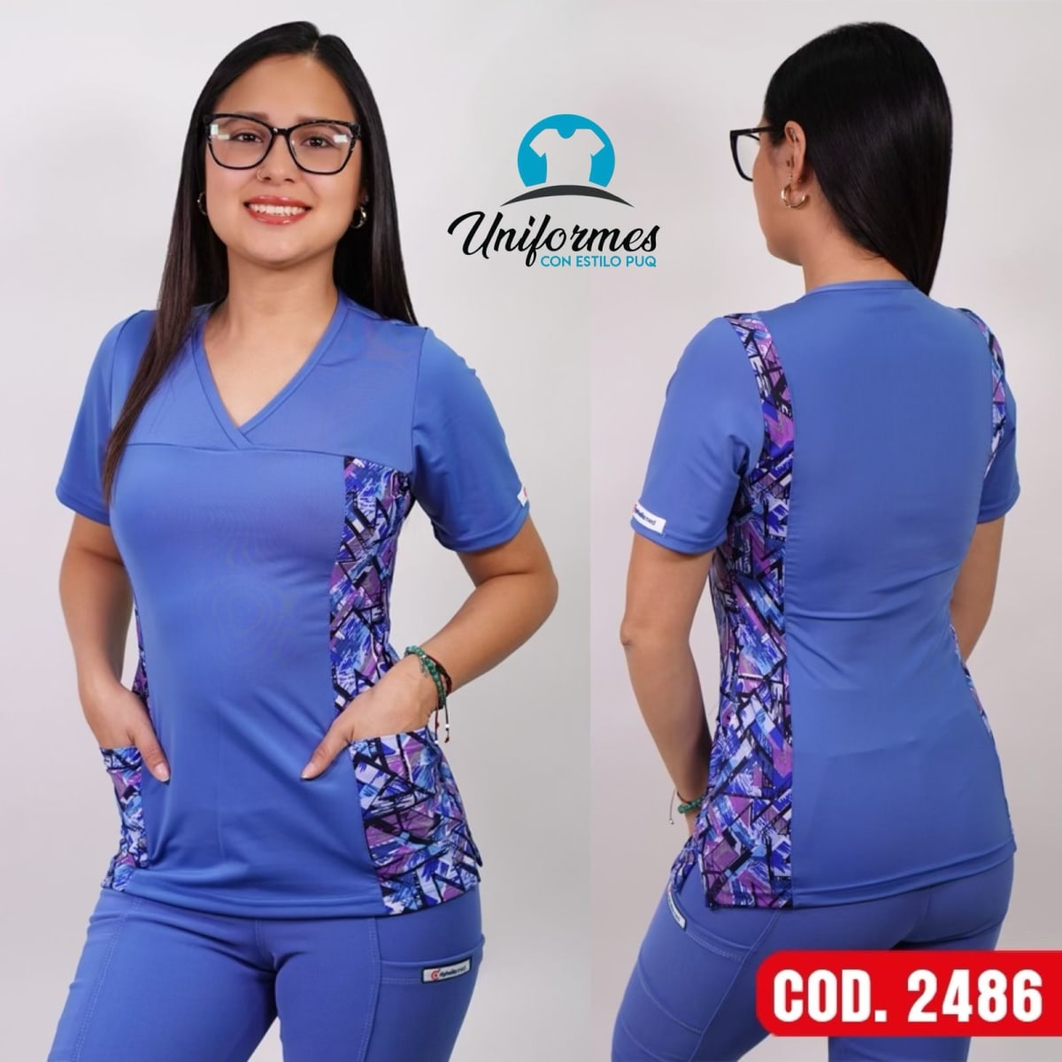 DELANTAL ESTAMPADO ELASTICADO 24862