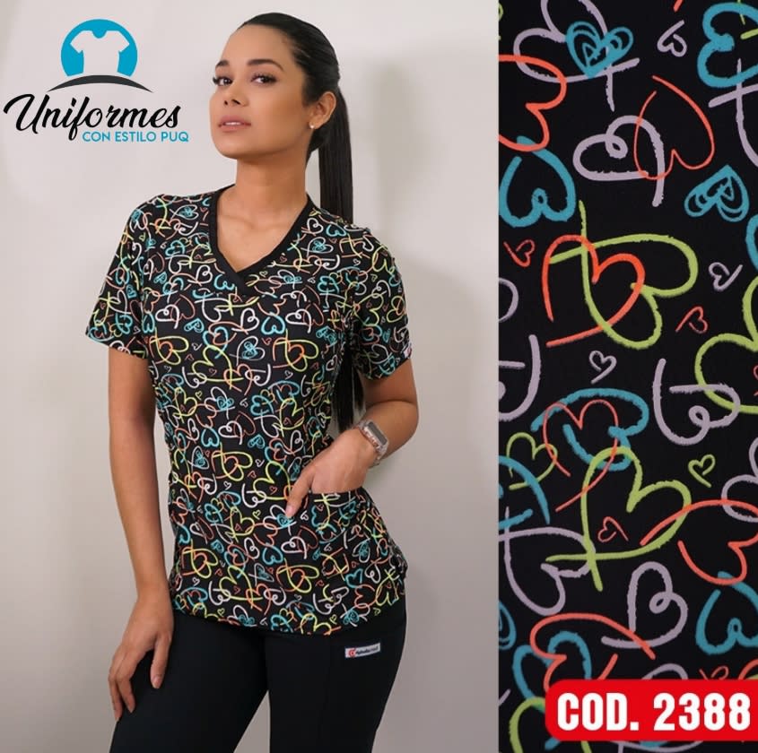 DELANTAL ESTAMPADO ELASTICADO 23881