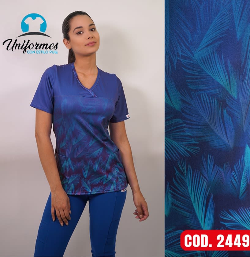 DELANTAL ESTAMPADO ELASTICADO 24491