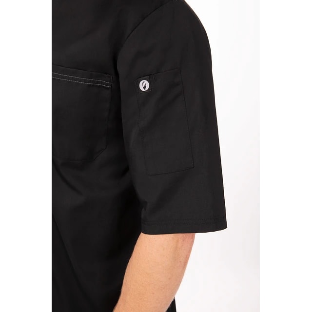CHAQUETA BOTONES MANGA CORTA NEGRA5