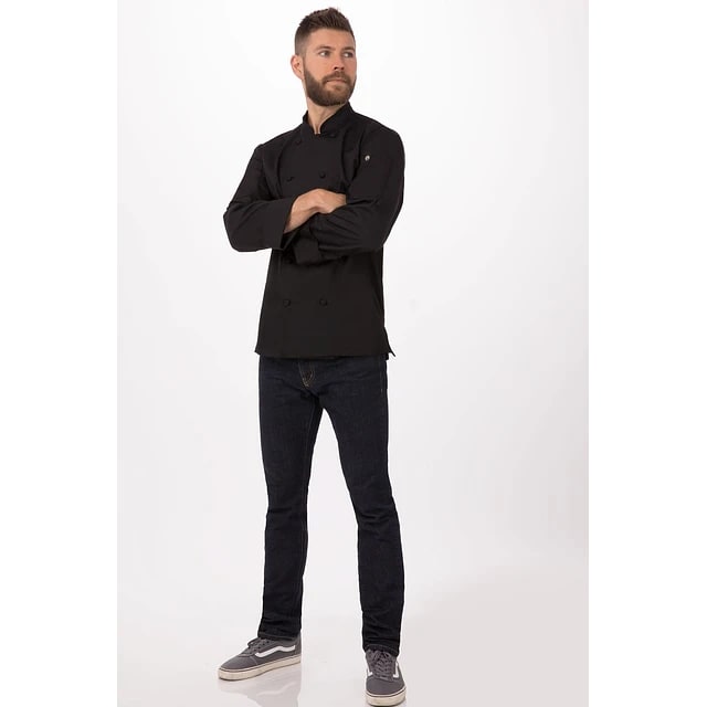 CHAQUETA BOTONES CLASICA NEGRA3