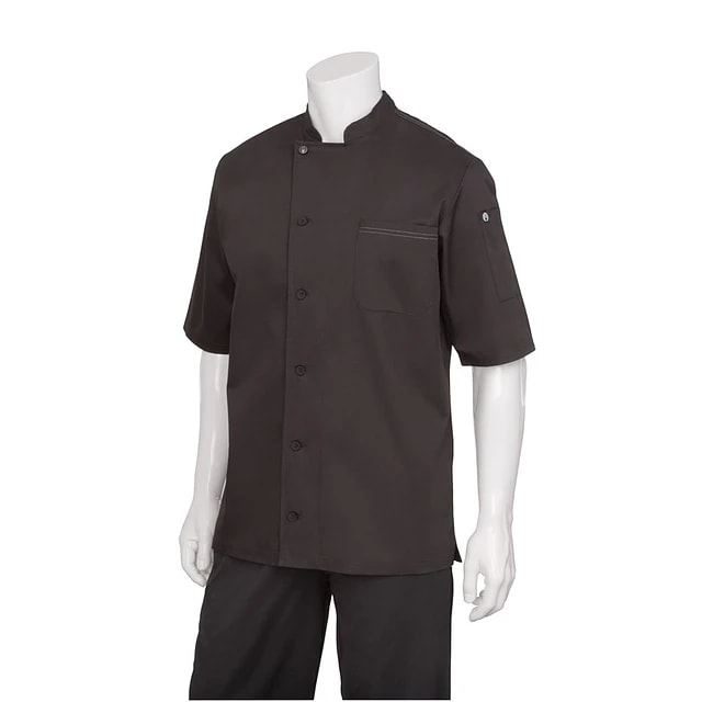 CHAQUETA BOTONES MANGA CORTA NEGRA4