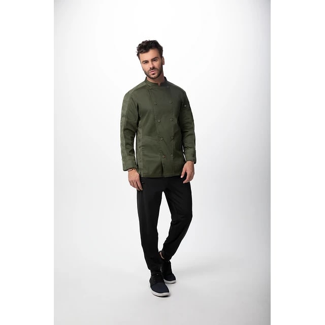 CHAQUETA BOTONES URBAN OLIVA1