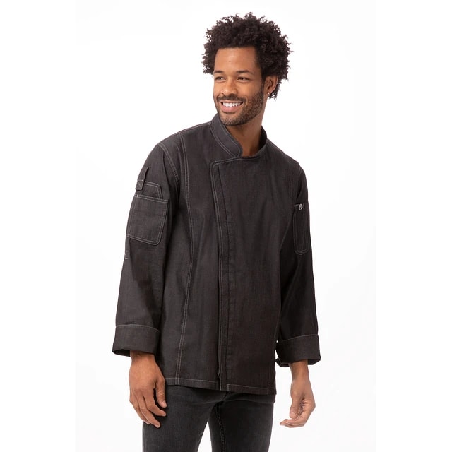 CHAQUETA CIERRE URBAN JEANS NEGRA2