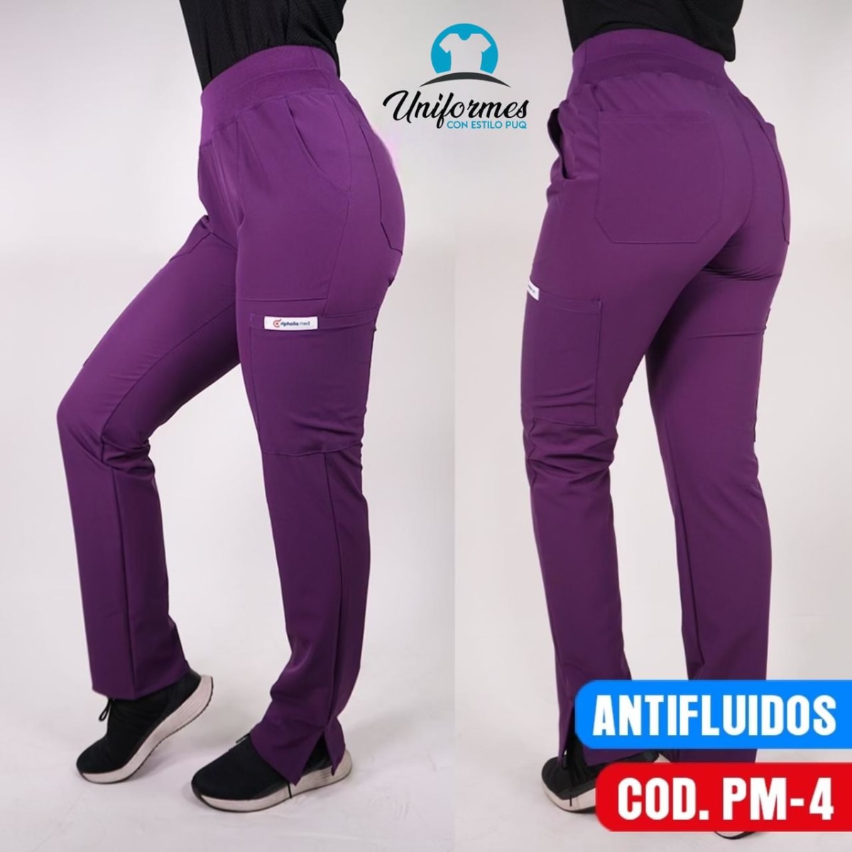 PANTALON UNISEX MEDICAL MORADO1
