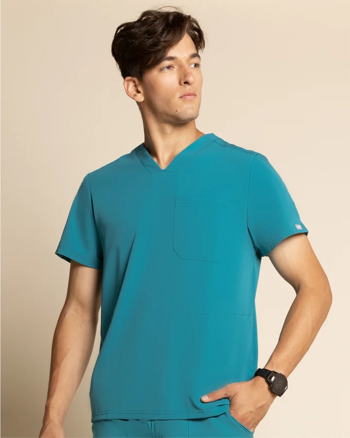 DELANTAL HOMBRE COMFORT TEAL BLUE1