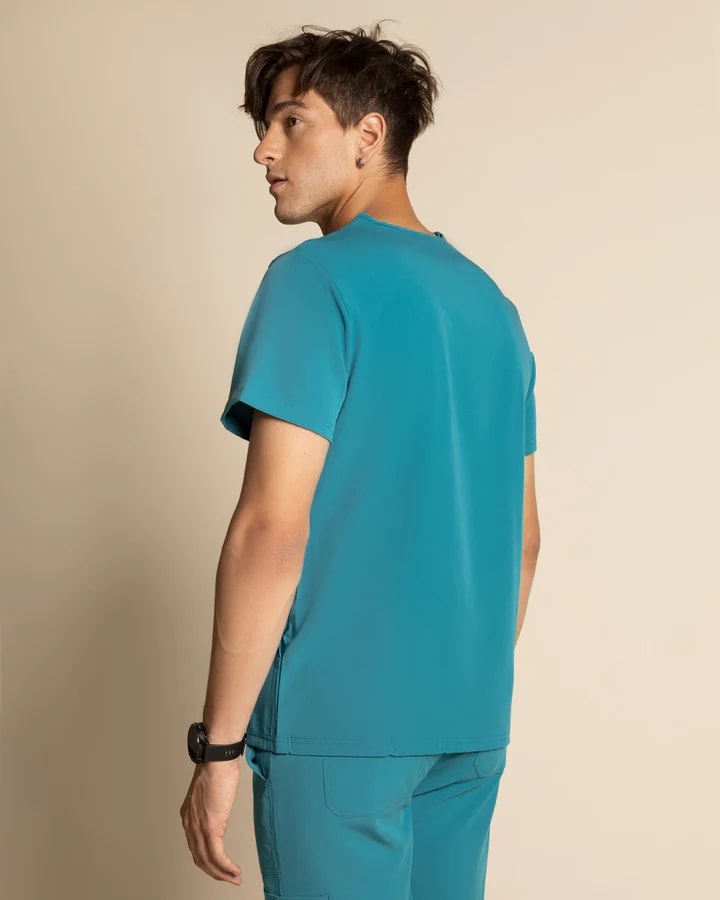 DELANTAL HOMBRE COMFORT TEAL BLUE3