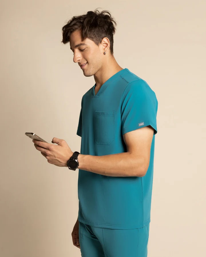 DELANTAL HOMBRE COMFORT TEAL BLUE4