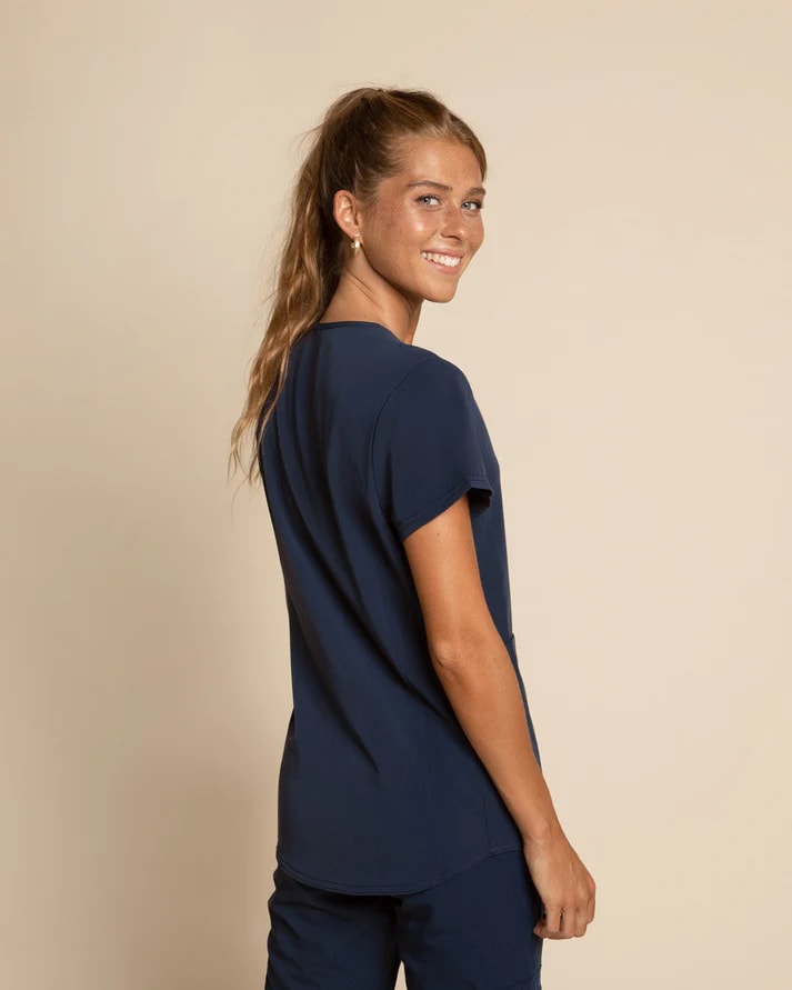 DELANTAL MUJER COMFORT AZUL MARINO2