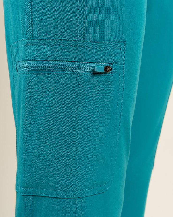 PANTALON MUJER COMFORT TEAL BLUE4